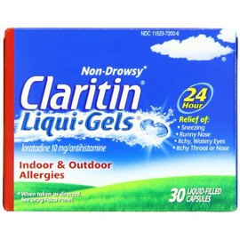 Claritin 24 Hour Allergy Liqui-Gels, 30 Count