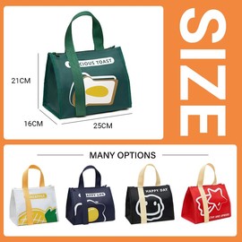 AIMALL Portable Insulated Thermal Cooler Lunch Box Carry Tote Picnic Case Storage Bag