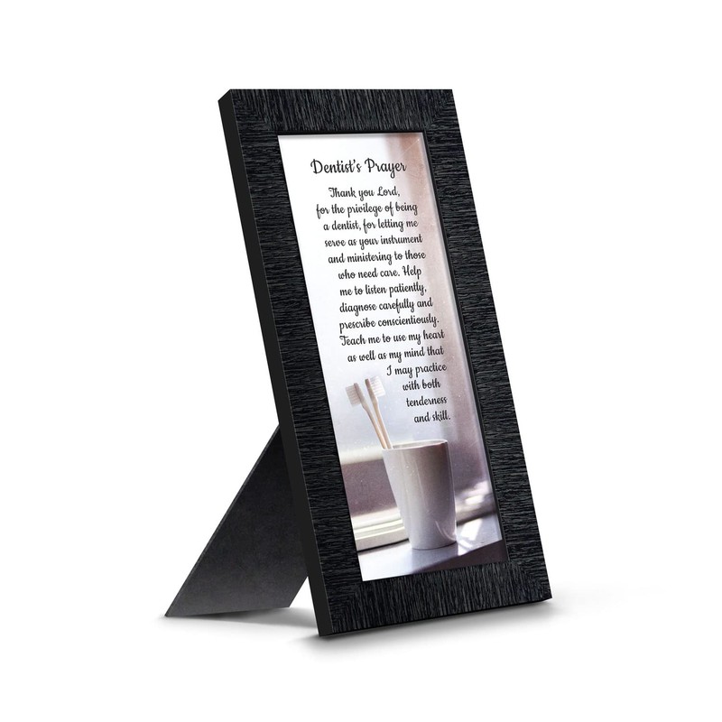 Crossroads Home Décor The Dentist Pray Picture Frame, Dental Office