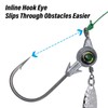 Dr.Fish 10 Pack Underspin Jigs Heads 3D Eye Freshwater Swimbait