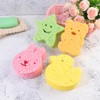 HOMSFOU Baby Bath Sponge, Skin Friendly Bath Scrubber for Newborn
