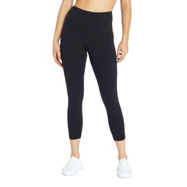 Bally Total Fitness Women's High Rise Mid-Calf Legging, Black, Small