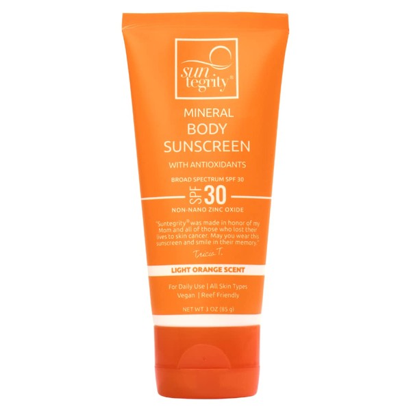 Suntegrity Skincare - Natural Mineral Sunscreen For Body - 3 oz