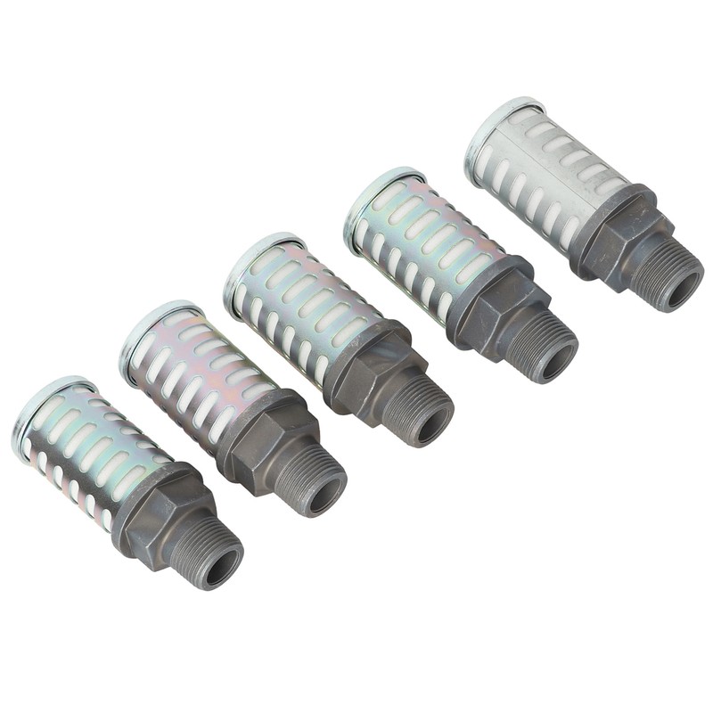 5Pcs Pneumatic Air Compressor Muffler High Pressure Resistant Air Exhaust