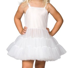 I.C. Collections Little Girls White Bouffant Slip Petticoat - Extra Full, 4T