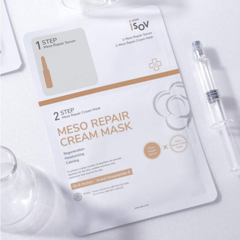 Isorb Mezzo Repair Cream Mask Pack 2 Step Cica Moisture