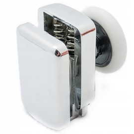 AquaParts Shower cubicle castors, diameter 26 mm wheel diameter, 1 piece, for shower cubicle door, sliding door, shower door wheels, castors, shower door rollers