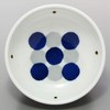 Hama Pottery Indigo Round Crest Tamabuchi Flat Pot 05-23 13.5cm