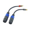 WJSTN RCA to speakon Cable Adapter Speakon Female to Male