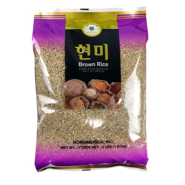 Rom America Premium Brown Rice - 4 Pound 현미