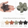 Sisiaipu Pinzas para El Cabello con Forma de Flor, 6