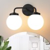 Deyidn Black Bathroom Light Fixtures Over Mirror, Modern Vanity Lighting