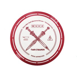 Yikun Professional Disc Golf Twin Swords | Distance Driver | 165-176g | Perfect for Outdoor Games and Competition | Red