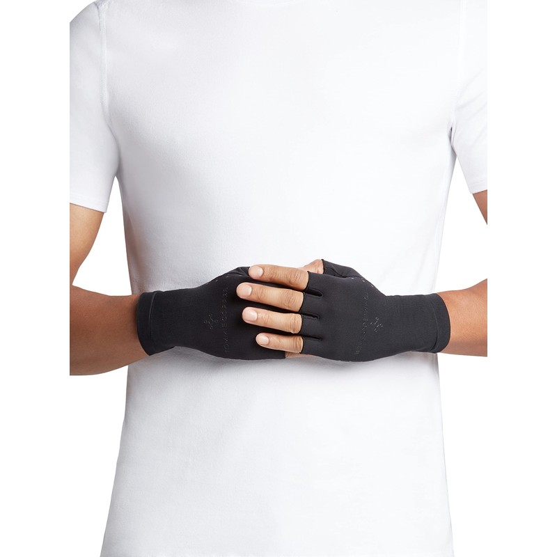 Tommie Copper Core Compression Half Finger Gloves, Unisex, Men &