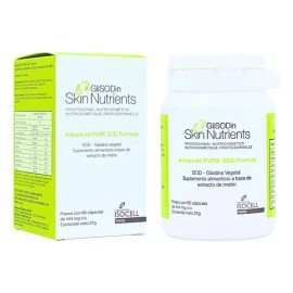 Glisodin Skin Nutrients Advanced Pure-SOD Suplemento Hipoalergénico 60 Cápsulas Hidratación Elasticidad Luminosidad de la Piel