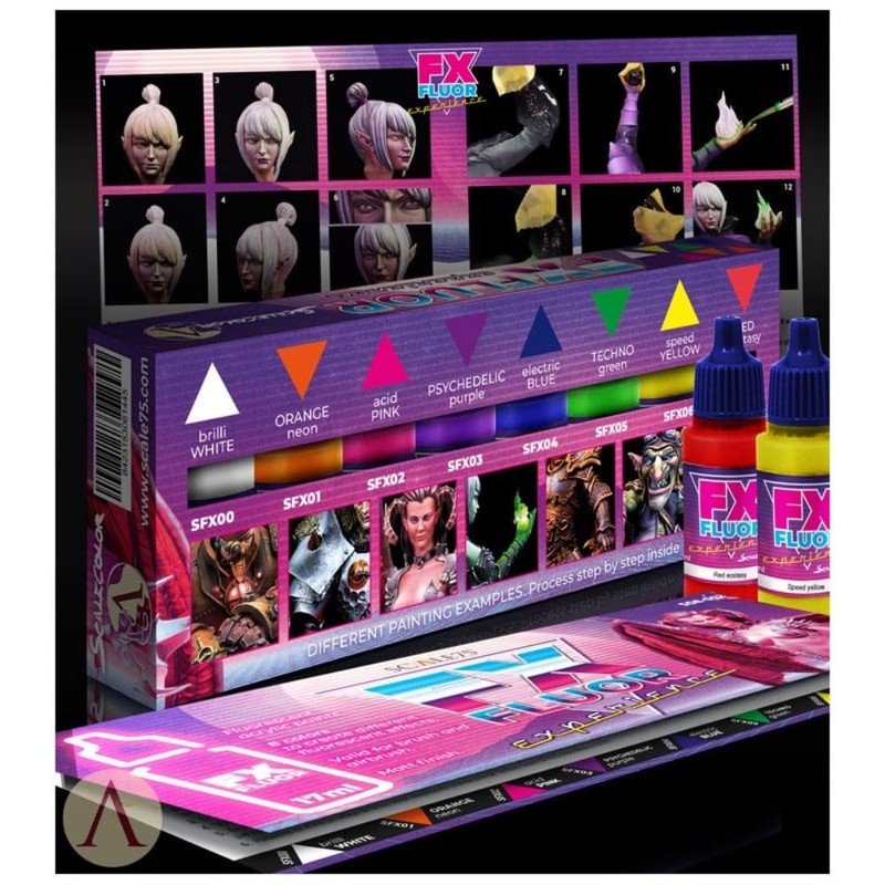 Scale 75 Scalecolor Paint FX Fluor Experience Paint Set