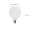 G95 LED Edison Globe Light Bulb, Natural White 4000K, 9W