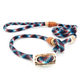 Slip Lead, 10 mm, Magic Morning, Moxon Lead with High-Quality Horn Pull Stop, Robust, Weatherproof Rope Dog Lead with Integrated Collar, 100 cm