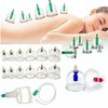 12 Cups Professional Chinese Cupping Set Silicone Vacuum Cupping Kit
