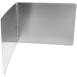 Stove Splatter Guard Oil Splatter Guard Stainless Steel Grease Splatter Screen Anti Splatter Sheet Oil Guard Foldable Gas Stove Baffle Oil Shield for Frying Pan Cooking