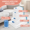 Cozy Essential Vacuum Storage Bags with Electric Pump, 16 Pack