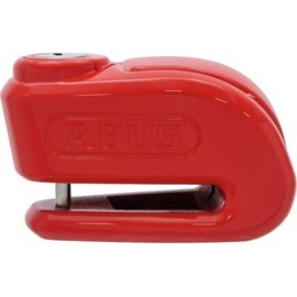 ABUS Brake Disc Lock 365 Trigger Alarm 2.0 - Motorcycle Lock with Alarm Function - for Securing Light Motorcycles and Scooters - with 5 mm Thick Locking Bolt - Red