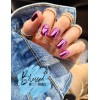 Red Aspen Press 0n Nails~Dance the Night Away, Darby~Pink Chrome~Short