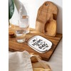 Levaukiem Funny My Kitchen My Rules Spoon Rest, Ceramic Spoon