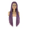 BTWTRY Purple Braided Wig Micro Braided Hair Synthetic Lace Front