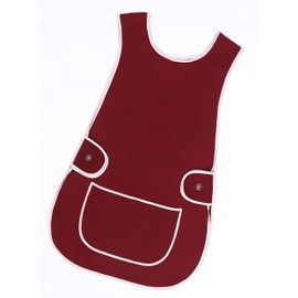 LINEN CLOSET Womens Tabards with Pockets for Men Ladies Cleaning Catering Chef Kitchen Aprons Unisex Hygea Tabard Apron Work Tabards