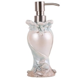 FUNOMOCYA Style Soap Dispenser Refillable Shell Pump Bottle for Liquid Soap Shampoo Lotion Elegant Bathroom Decor for Home and Spa Use