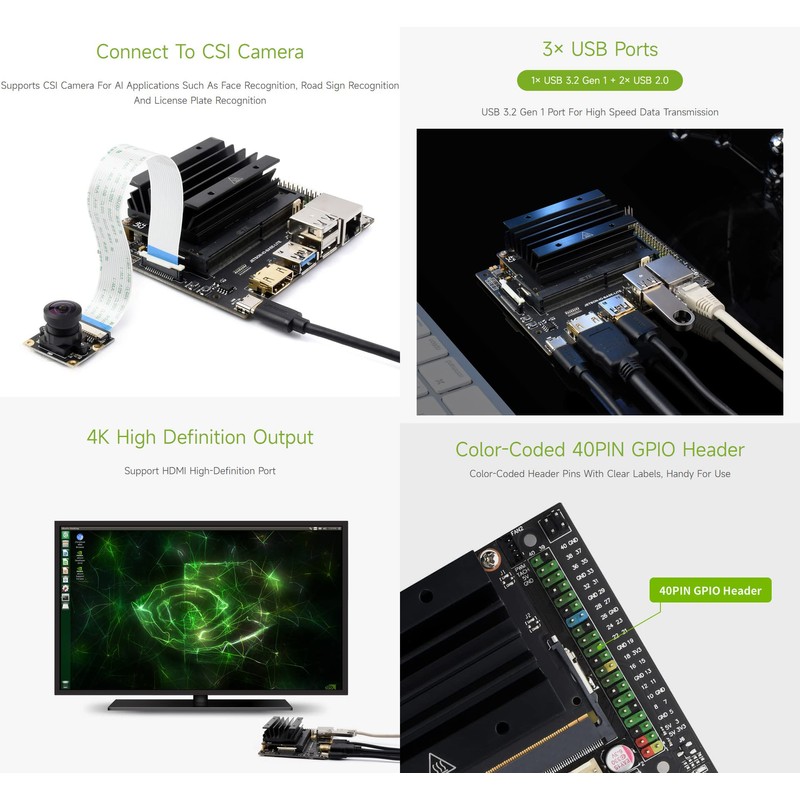 Waveshare Jetson Nano Lite Development Kit, Carrier Board Only, Compatible