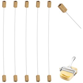 TOPULORS 5-Pack Stainless Steel Cheese Slicer Cutter Replacement Wires - Perfect for Slicing and Butter - Compatible With Zulay Kitchen, Sopito & Same Model Roller Cheese Slicers
