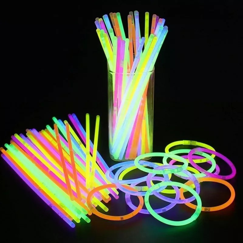 Lecute 200 Pulseras Neon Fluorescentes Luminosas Fosforecentes Glow
