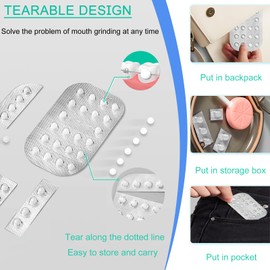 SNAWOP Orthodontic Wax Dots for Braces 66PCS Dental Wax Portable Hygiene Individual Packing