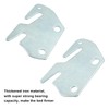 Hordion 4Pcs Wood Bed Rail Hook Plates, Wood Bed Plates