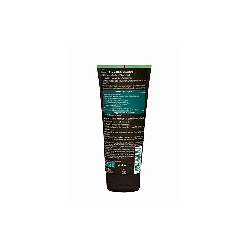 Kneipp Startklar 2-in-1 Shower Lemongrass and Guarana, 200 ml