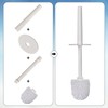 Topsky 2-Pack Closed Toilet Brush Compact Toilet Brush and Holder