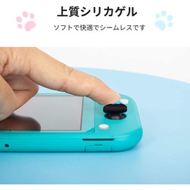 Doyeemei Cute Cat Claw Rocker Cap [Switch/Switch Lite Compatible] Analog Stick Cover L/R Sensor Control Cap (Set of 8) Rocker Cap Cat Hand Paw Cat Claws Thumb Grip Cap Joystick Cover Joystick Cap