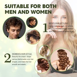 Curl Defining Cream, Curly Hair Conditioner, Curl Boost Defining Cream, Curl Boosting, For Natural Curls And Permed Hair, For More Volume And Defined, Curly Hair