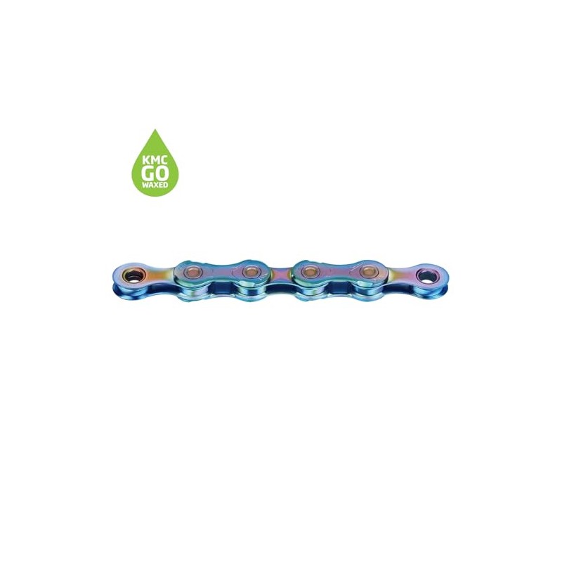 KMC X11 Waxed 11 Speed Chain, Aurora Blue, 118 Link
