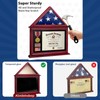 ASmileIndeep Flag Display Case Box for Folded 3'x5' American Flag