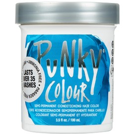Punky Lagoon Blue Semi Permanent Hair Color - Vegan & Cruelty-Free Conditioning Hair Dye, Lasts Up to 35 Washes, 3.5 fl oz