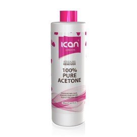 ICAN LONDON Ican London 100% Pure Acetone Nail Polish Remover UV GEL Soak Off 500ML