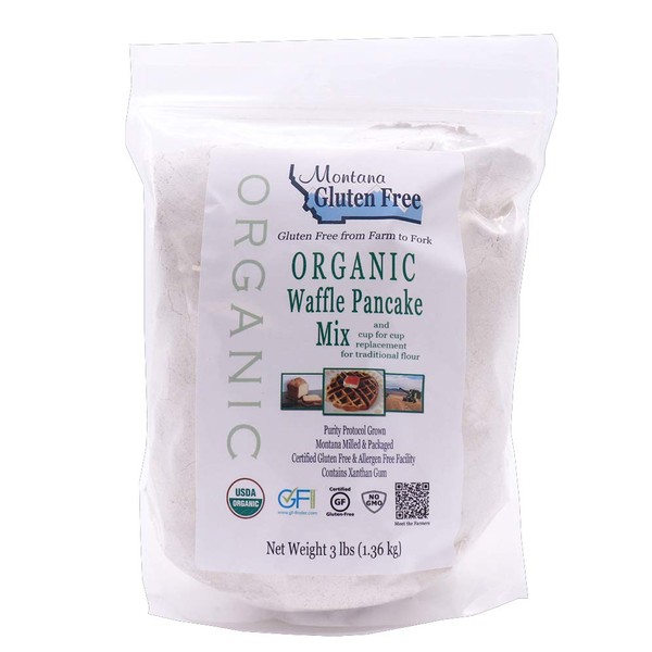 Montana Gluten Free Organic Waffle Pancake Mix 3lb package