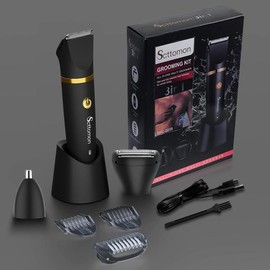 Scttomon 3 In 1 Electric Body Hair Trimmer, Cordless Groin Hair Trimmer For Men, Waterproof Electric Shaver, Men's Hair Removal Tool, Great For Men's Daily Use, Thanksgiving Gift, Christmas Gift, Winter Gift Set, Winter Gift - Color: Baby Pink, Specifica