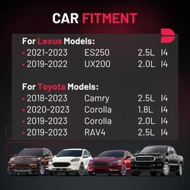 BDFHYK 4 Ignition Coil Pack UF848 and 4 Iridium Spark Plug 96210 Compatible with Lexus 21-23 ES250, 19-22 UX200,Compatible with Toyota 18-23 Camry, 19-23 Corolla, 19-23 RAV4 Coil for 9091902276
