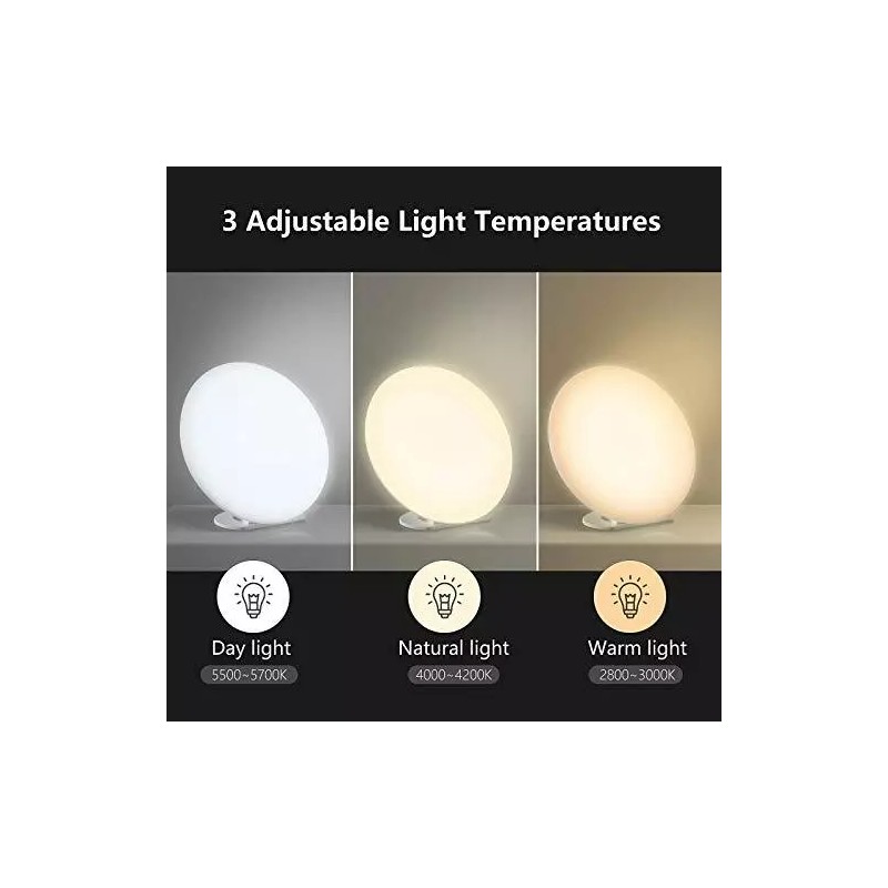 Gladie Natural Energy Lamp, UV-Free LEDs, Remote, 3 Light Levels