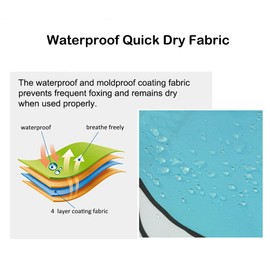 Ommda Shower Curtain Textile Waterproof Animal Digital Print Shower Curtain Anti-Mould Washable with 12 Shower Curtain Ring (No Mats) Elephant 150 x 200 cm