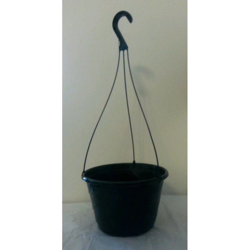 Landmark Plastics 10" GREEN HANGING BASKETS {Set of 10} Plastic
